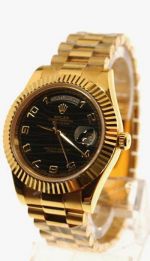 Swiss Quality Replica Rolex Day-Date II 41mm Watch Gold Case